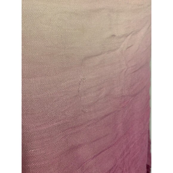 Bloomingdales Exclusive Womens Scarf Wrap Pink Ombre Lightweight 100% Viscose - Picture 8 of 12